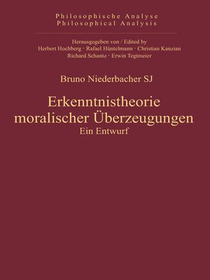 cover image of Erkenntnistheorie moralischer Überzeugungen